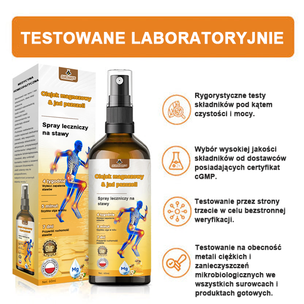 ✅Oficjalny sklep: Ouryard™ Olej magnezowy i miód w sprayu do naprawy stawów👨⚕️Zatwierdzony przez Polską Agencję Leków, Wyrobów Medycznych i Produktów Biologicznych (URPL)🔥