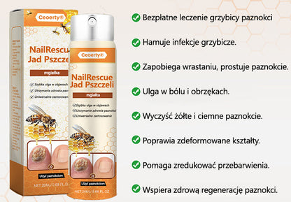 Spray z jadem pszczelim – skuteczny w leczeniu infekcji grzybiczych i zapalenia paznokci🎁🎁