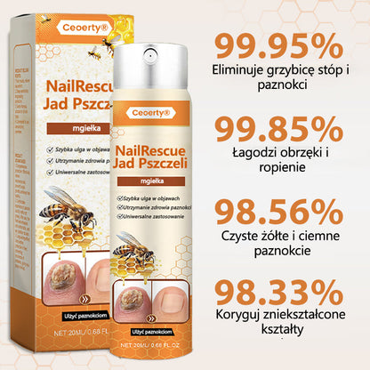 Spray z jadem pszczelim – skuteczny w leczeniu infekcji grzybiczych i zapalenia paznokci🎁🎁
