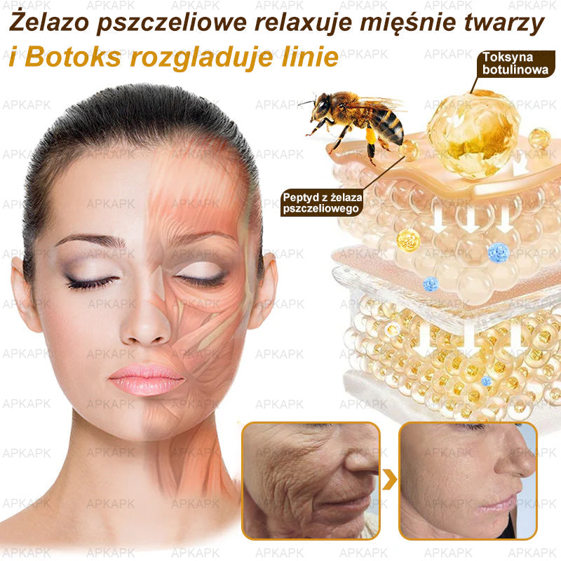 ΑPΚΑPK™ Jad Pszczoły Kompleksowy Krem🥇🥇pomaga w leczeniu problemów skórnych, takich jak: zmarszczki, blizny, plamy pigmentacyjne, rozstępy, trądzik, łuszczyca, egzema, zmiany skórne, podrażnienia, stany zapalne i inne problemy skórne🔥🔥🔥